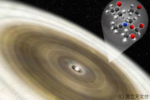 若い星の周辺にさまざまな有機分子を発見 - アルマ望遠鏡