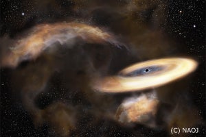 天の川銀河中心近傍で中間質量ブラックホールを発見 - 国立天文台など