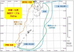 KDDIグループ、沖縄と鹿児島結ぶ海底ケーブル - NECが敷設