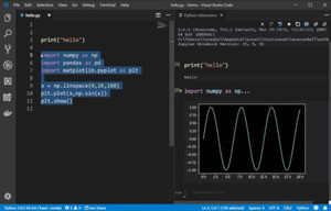 選択部分実行も搭載した2月のThe Python Extension for Visual Studio Code