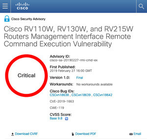 複数のシスコ製品に深刻な脆弱性、アップデートを