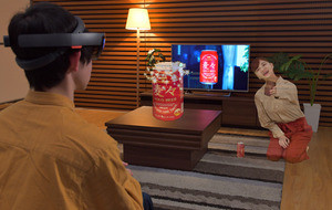 Mixed Reality活用でテレビからキャラクターや商品が飛び出るCMプロトタイプ