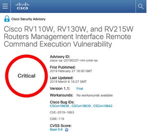 Ciscoプロダクトに複数の脆弱性、アップデートを