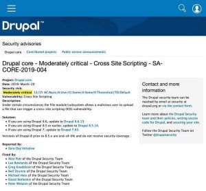Drupalにクロスサイトスクリプティング脆弱性、アップデートを