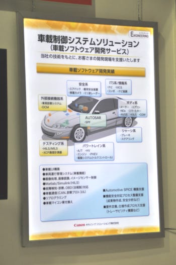 キャノンITソリューションの車載制御システムソリューションの実績