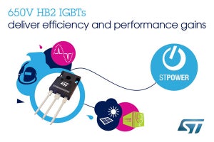 ST、650V耐圧IGBTを発表 - 高速化技術で中高速アプリの効率と性能を向上