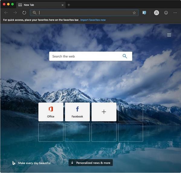 macOS版Microsoft Edge Canary Channel実行サンプル