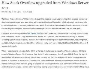 Stack Overflow、Windows Server 2012アップデートで得たプラクティス公開