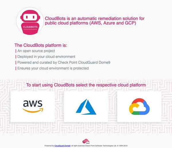 CloudBots is an automatic remediation solution for public cloud platforms (AWS、Azure and GCP)