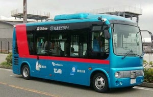江ノ島周辺で信号連携の自動運転バス実証 - 小田急×江ノ電×SBドライブ
