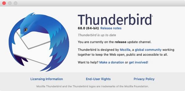 Thunderbird 68.0