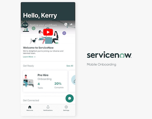 「ServiceNow Onboarding」アプリケーション