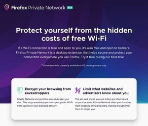 Mozilla、Firefoxに公衆Wi-Fiもセキュアに使える機能を正式提供の可能性