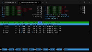 開発者向けフォントCascadia Codeが有効になったWindows Terminal(Preview)