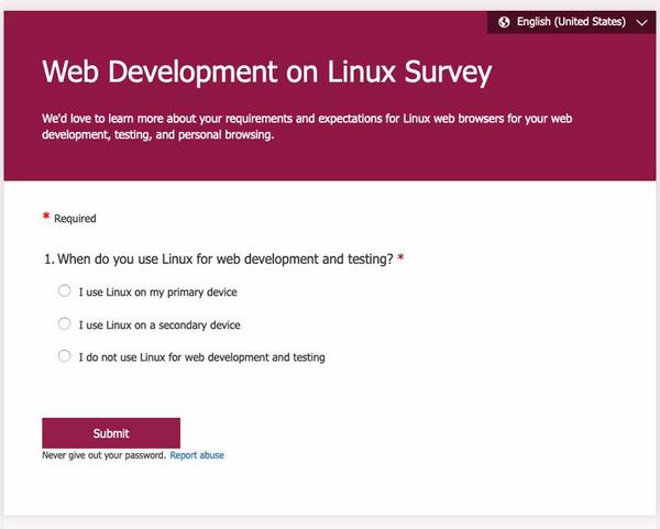 Web Development on Linux Survey