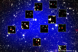 すばる望遠鏡、130億光年かなたに観測史上最遠の原始銀河団を発見