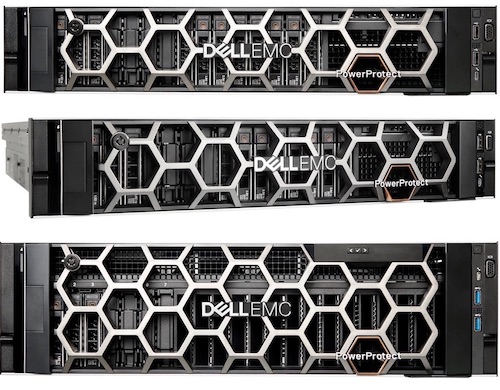 製品写真：上「Dell EMC PowerProtect DD6900」、中「PowerProtect DD9400」、下「PowerProtect DD9900」