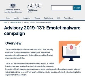 マルウェア「Emotet」に注意、複数の公的機関がアドバイザリ公開