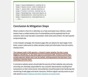 クレジットカードのスキミング、仕掛けるWebサイトのCMSの種類は無関係