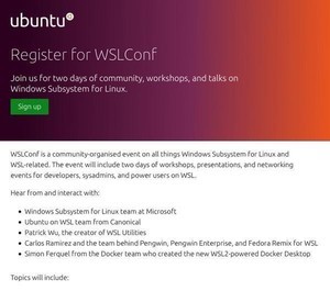 WSLに特化した初の会議「WSLConf」、2020年3月にMicrosoft本社で開催