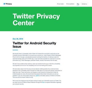 Android版Twitterアプリに脆弱性、アカウント乗っ取りのおそれ