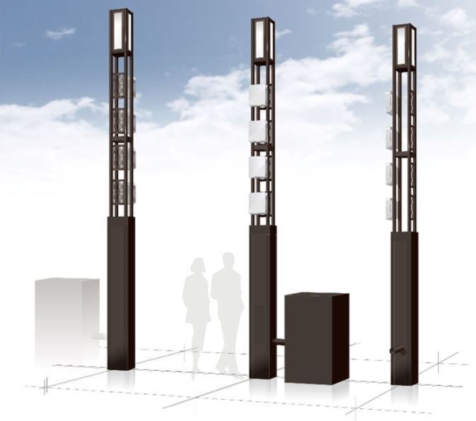 インテリジェントポールのイメージ図(同社資料より)
