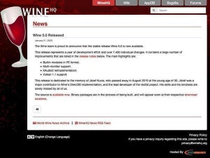 Wine 5.0登場、Valveの資金援助得てゲーム対応大きく向上