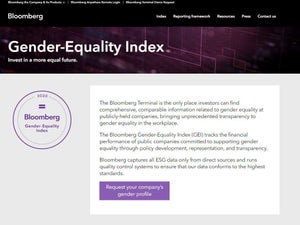 米Bloomberg、男女平等指数参加企業325社を発表