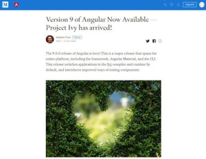 「Angular V9.0.0」がリリース