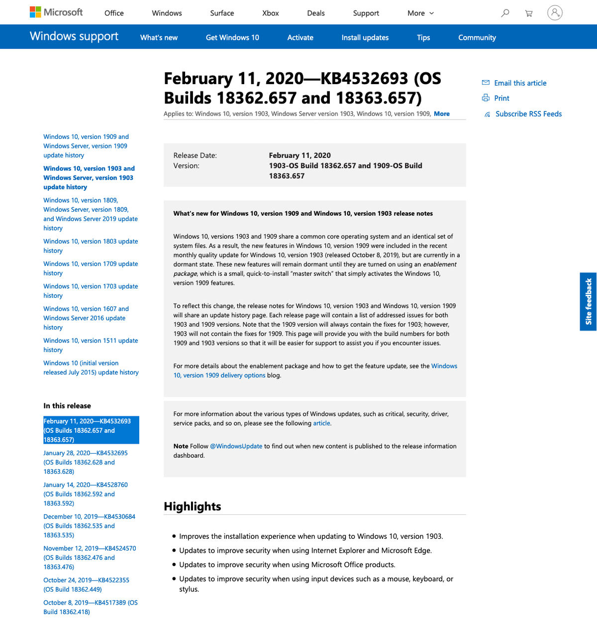 Microsoft Windows 10