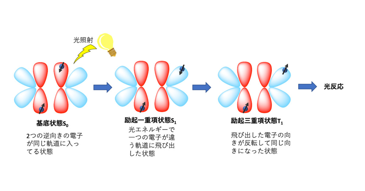 重原子含有分子のS0→Tnへの遷移で光反応が起きることを証明 - 千葉大