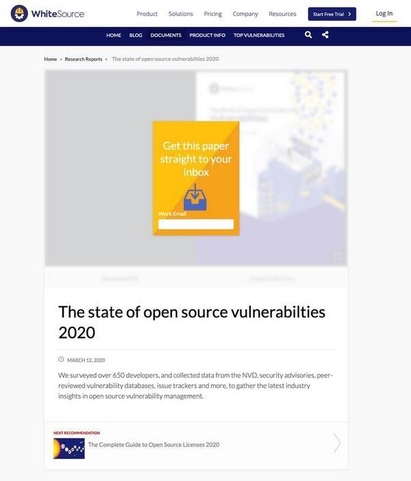 The state of open source vulnerabilties 2020