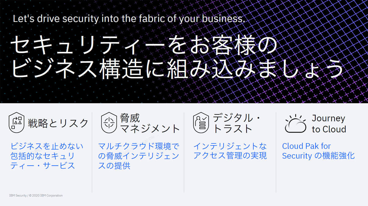 ビジネスの中にセキュリティを組み込むことが重要だという