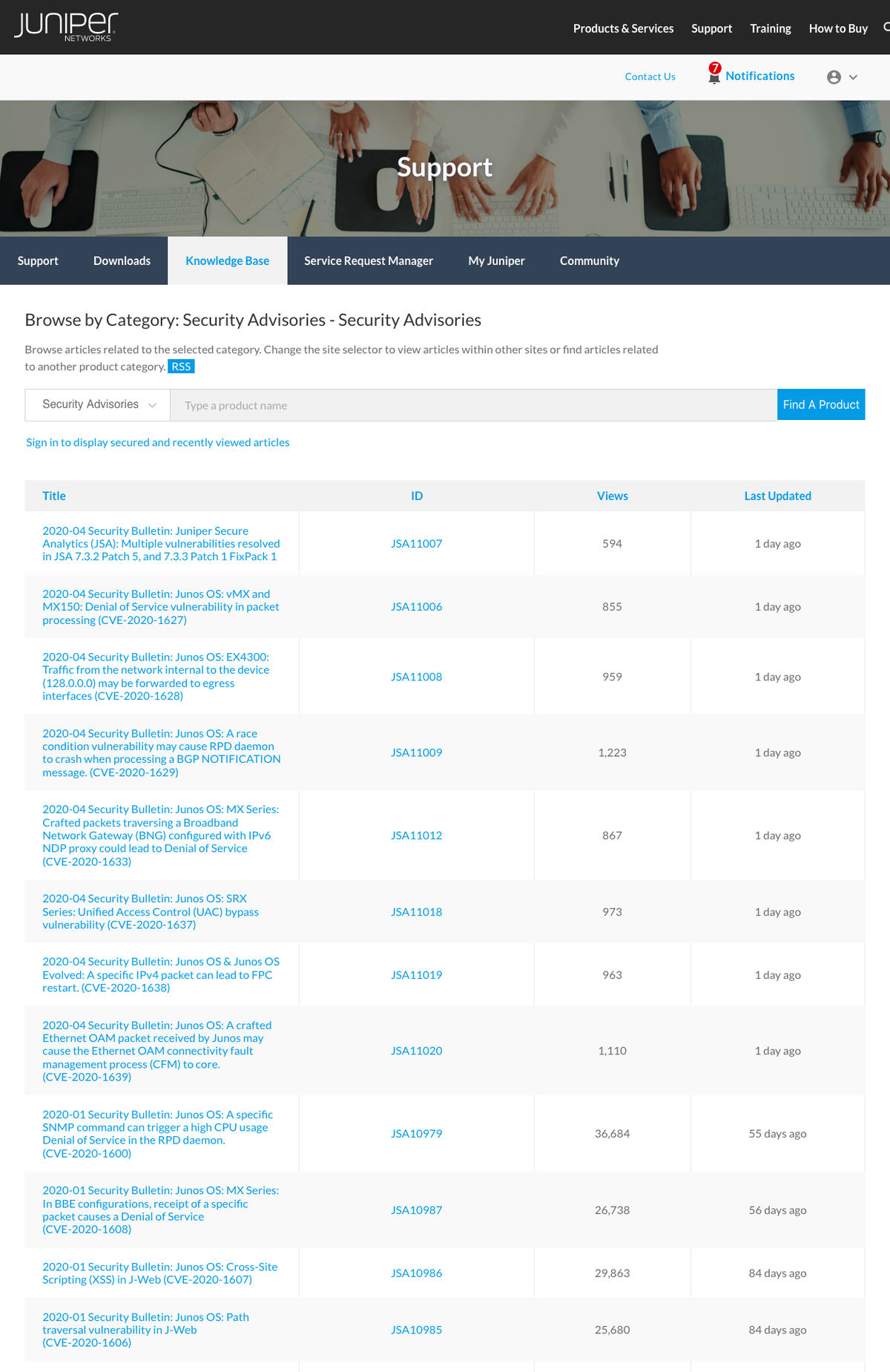 Security Advisories - Juniper Networks