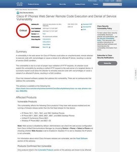 複数のシスコ製品に脆弱性、一部製品はすぐにアップデートを