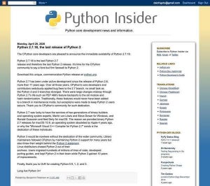 Python 2の最後のリリース「Python 2.7.18」登場