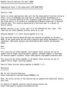 OpenSSLにDoS攻撃を受ける脆弱性、アップデートを