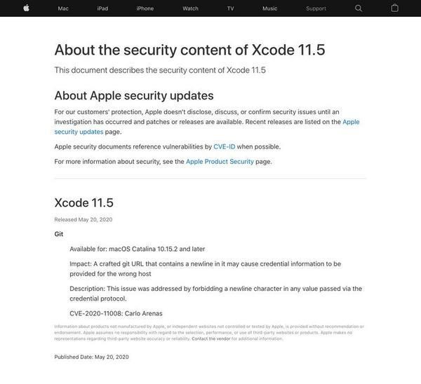 About the security content of Xcode 11.5 - Apple Support