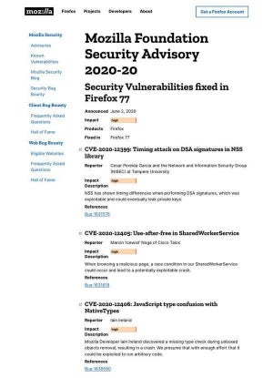 Firefoxにセキュリティ脆弱性、アップデートを