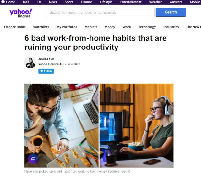 失敗から改善するニューノーマル "机の上で食べるなかれ" - Yahoo Finance Australia