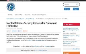 Mozilla Foundation、Firefoxのセキュリティアップデートをリリース