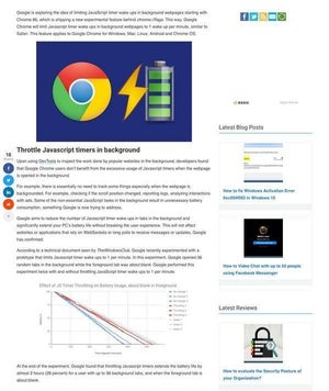 Google Chrome 86でバッテリー消費が改善する可能性、Safariに近づくか