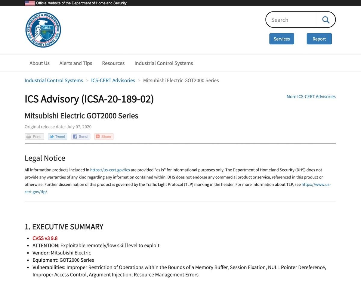 Mitsubishi Electric GOT2000 Series｜CISA