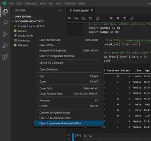 Visual Studio Code Insider用Python extensionで"Notebook"が刷新