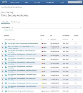 シスコシステムズの複数の製品に脆弱性、セキュリティアップデートがリリース
