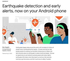 Google、Androidを利用した地震警報システムを開発中