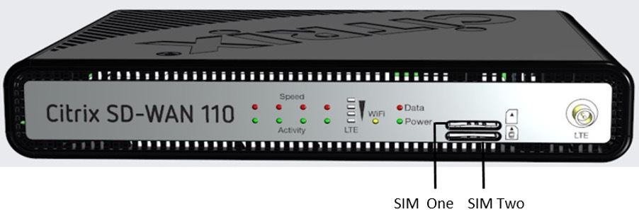 Citrix SD-WAN 110-LTE-WiFi-SE（前面パネル）