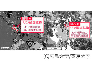 「後期重爆撃」の時期は約44～41.5億年前だった？、広島大と東大が共同研究