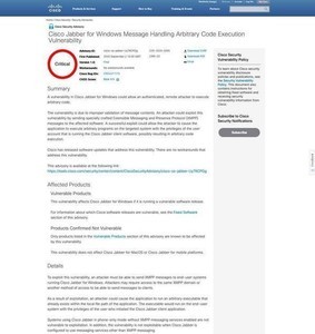 シスコの複数製品に脆弱性、アップデートを