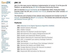 OpenJDK 15リリース、新ガーベジコレクタ「ZGC」「Shenandoah」が正式版